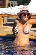 KOURTENY KARDASHIAN in Bikini in the Pool with the Seal