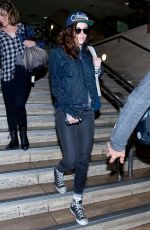 KRISTEN STEWART Arrives at LAX Airport