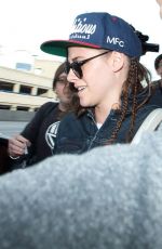 KRISTEN STEWART Arrives at LAX Airport