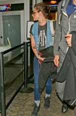KRISTEN STEWART Leaves Burbank Airport
