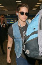 KRISTEN STEWART Leaves Burbank Airport
