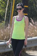 KRYSTEN RITTER in Leggings Hike at Runyon Canyon in Los Angeles