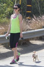KRYSTEN RITTER in Leggings Hike at Runyon Canyon in Los Angeles