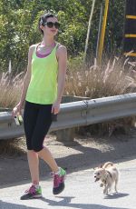 KRYSTEN RITTER in Leggings Hike at Runyon Canyon in Los Angeles