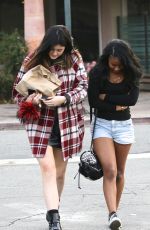 KYLIE JENNER with Friends Leaves Coogie