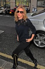 KYLIE MINOGUE Arrives at BBC Radio 2 Studios in London
