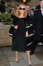 KYLIE MINOGUE Arrives at BBC Radio One Studios in London