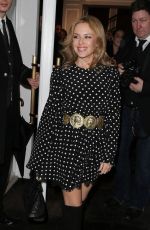KYLIE MINOGUE Leaving Dolce and Gabbana in London