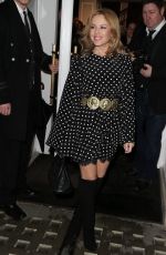 KYLIE MINOGUE Leaving Dolce and Gabbana in London