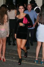 KYM MARSH Arrives at Chinawhites Nightclub in London