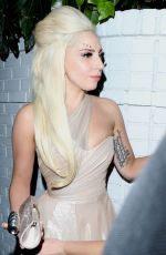 LADY GAGA Arrives at Chateau Marmont in Los Angeles
