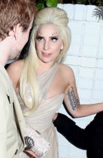 LADY GAGA Arrives at Chateau Marmont in Los Angeles