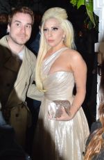 LADY GAGA Arrives at Chateau Marmont in Los Angeles