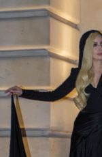 LADY GAGA Arrives at Versace Women