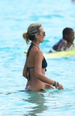 LADY VICTORIA HERVEY in Bikini at a Beach in Carribean