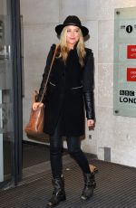 LAURA WHITMORE Leaves BBC Radio One Studios in London