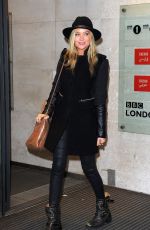 LAURA WHITMORE Leaves BBC Radio One Studios in London