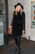 LAURA WHITMORE Leaves BBC Radio One Studios in London