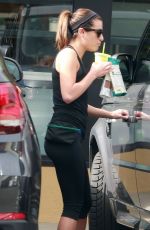LEA MICHELE in Tights Out and About in West Hollywood