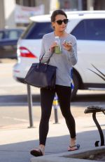 LEA MICHELE Leaves Pressed Juicery in Los Angeles