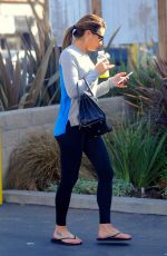 LEA MICHELE Leaves Pressed Juicery in Los Angeles