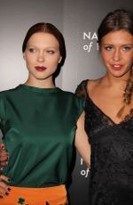 LEA SEYDOUX and ADELE EXARCHOPOULOS at 2014 National Board of Review Awards Gala in New York