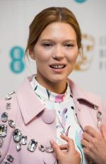 LEA SEYDOUX at EE Rising Star Award 2014 Nomination Photocall in London