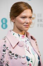 LEA SEYDOUX at EE Rising Star Award 2014 Nomination Photocall in London