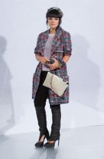 LILY ALLEN Arrives at Chanel Fashion Show in Paris