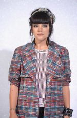 LILY ALLEN Arrives at Chanel Fashion Show in Paris