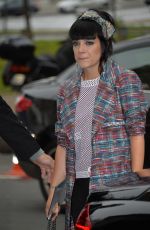 LILY ALLEN Arrives at Chanel Fashion Show in Paris