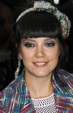 LILY ALLEN Arrives at Chanel Fashion Show in Paris