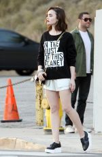 LILY COLLINS at a Photoshoot in West Hollywood