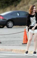 LILY COLLINS in Shorts Out and About in Los Angeles