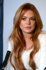 LINDSAY LOHAN at 2014 TCA Winter Press Tour in Pasadena