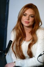 LINDSAY LOHAN at 2014 TCA Winter Press Tour in Pasadena