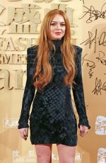 LINDSAY LOHAN at the Fashion Achievement Awards in Shanghai