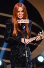 LINDSAY LOHAN at the Fashion Achievement Awards in Shanghai