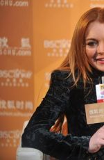 LINDSAY LOHAN at the Fashion Achievement Awards in Shanghai