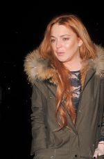 LINDSAY LOHAN Out and About in London
