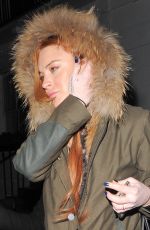 LINDSAY LOHAN Out and About in London