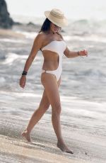 LIZZIE CUNDY in Swimsuit at a Beach in Barbados