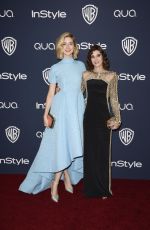 LIZZY CAPLAN at Instyle and Warner Bros. Golden Globes Afterparty