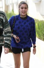 LOURDES LEON in Shorts Out for Lunch in Beverly Hills