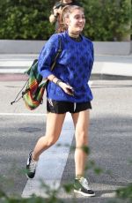 LOURDES LEON in Shorts Out for Lunch in Beverly Hills