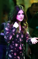 LUCY HALE Performs on Good Morning America