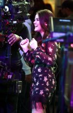 LUCY HALE Performs on Good Morning America