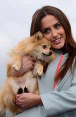 LUCY WATSON-  Anti-fur Advert for PETA at Chelsea Bridge in London