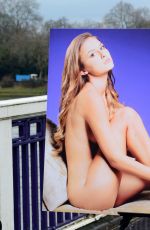 LUCY WATSON-  Anti-fur Advert for PETA at Chelsea Bridge in London