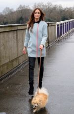 LUCY WATSON-  Anti-fur Advert for PETA at Chelsea Bridge in London